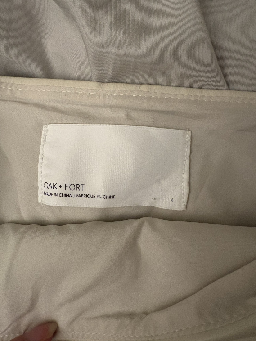 Oak + Fort Beige Faux Leather Mini Skirt - photo 2