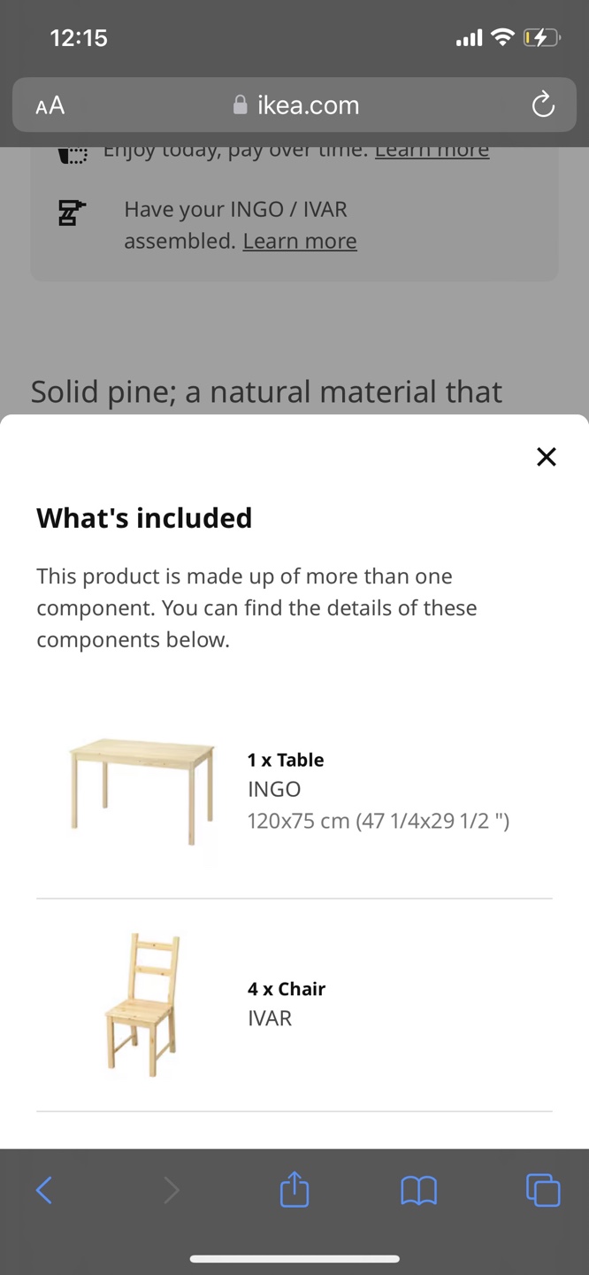IKEA INGO/IVAR Dining Table & Chairs - photo 2