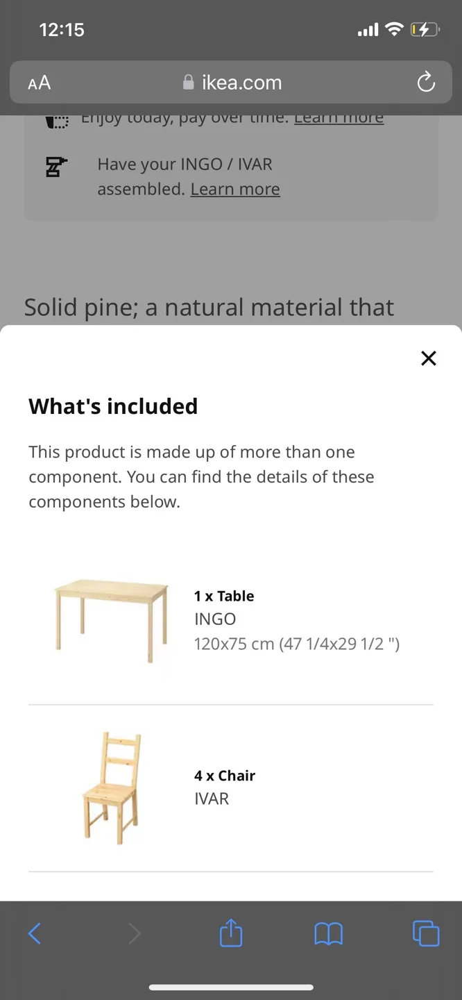 IKEA INGO/IVAR Dining Table & Chairs image indicator(2)