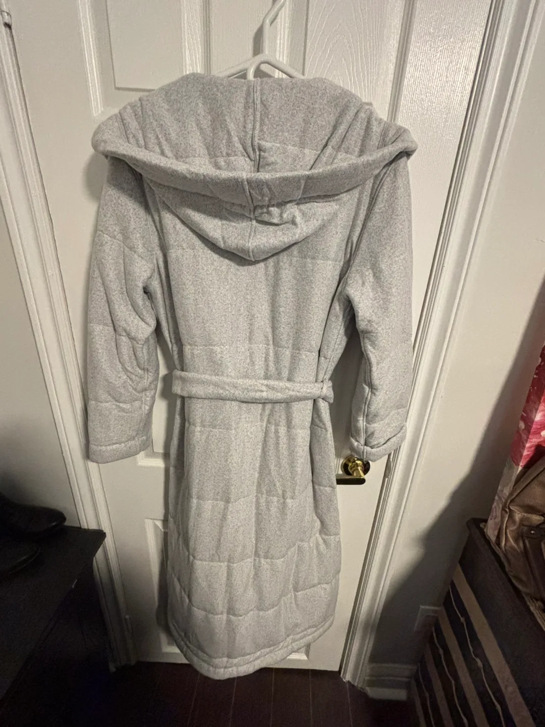 La Vie en Rose Grey Fleece Robe - Never worn image indicator(2)