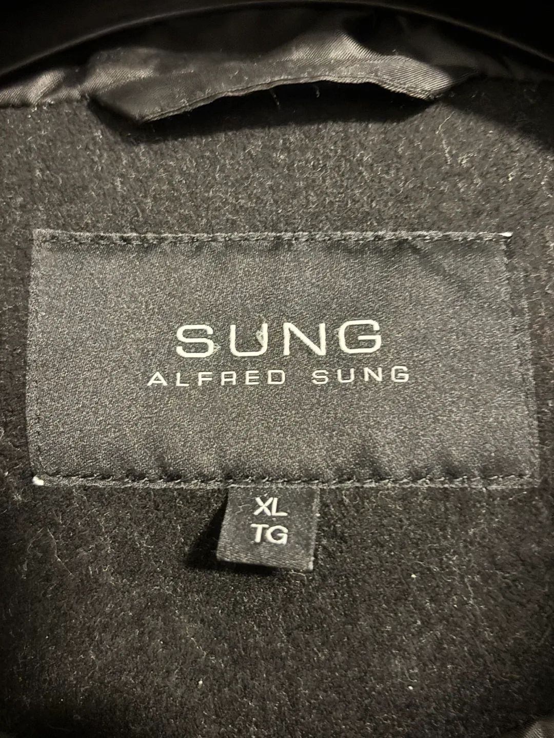 Black Alfred Sung Hooded Winter Coat - worn once image indicator(2)