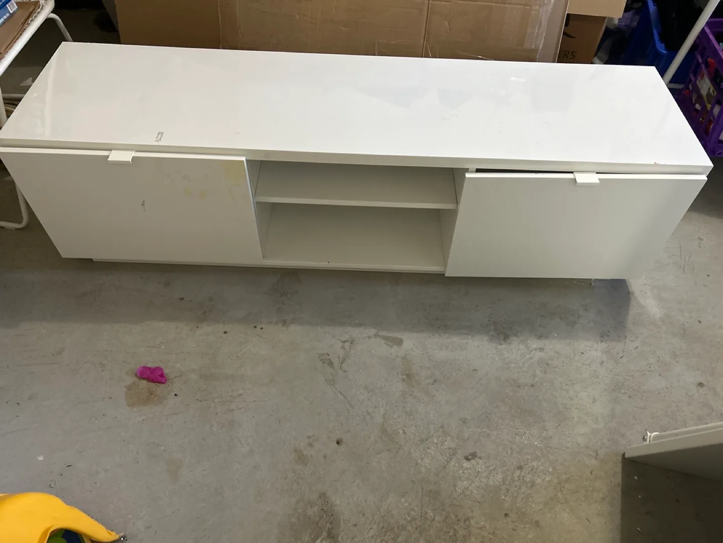 White TV Stand thumbnail