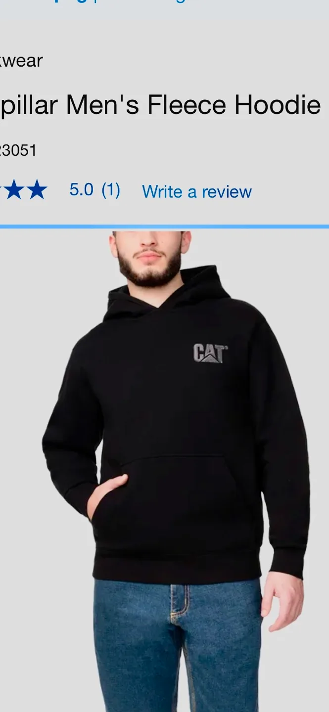 NEW CAT Hoodie from Costco Size M - Pick Up Only thumbnail