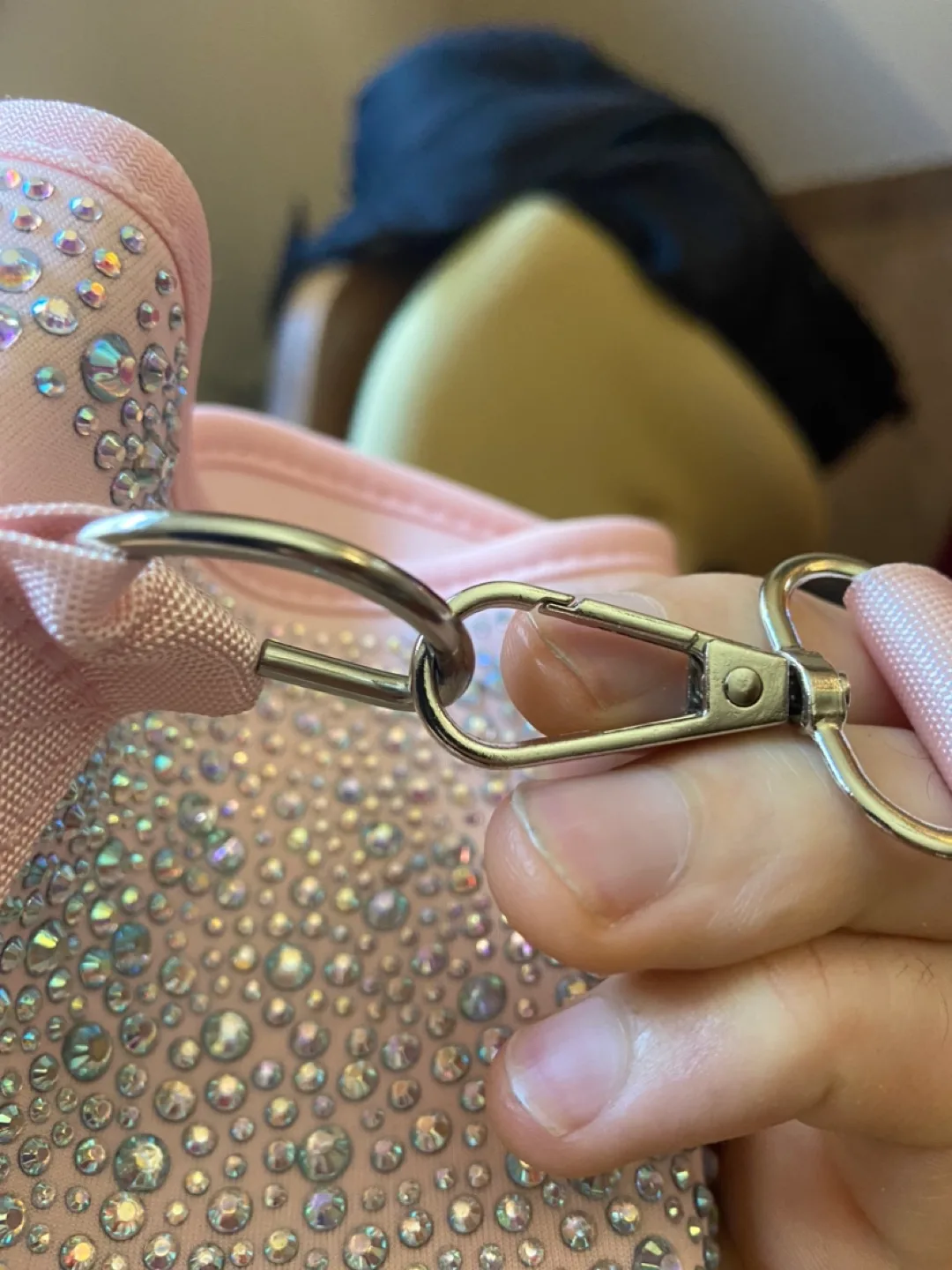 Pink Rhinestone  Water Bottle Carrier image indicator(9)