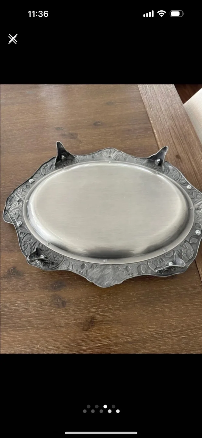 Silver Serving Tray image indicator(4)