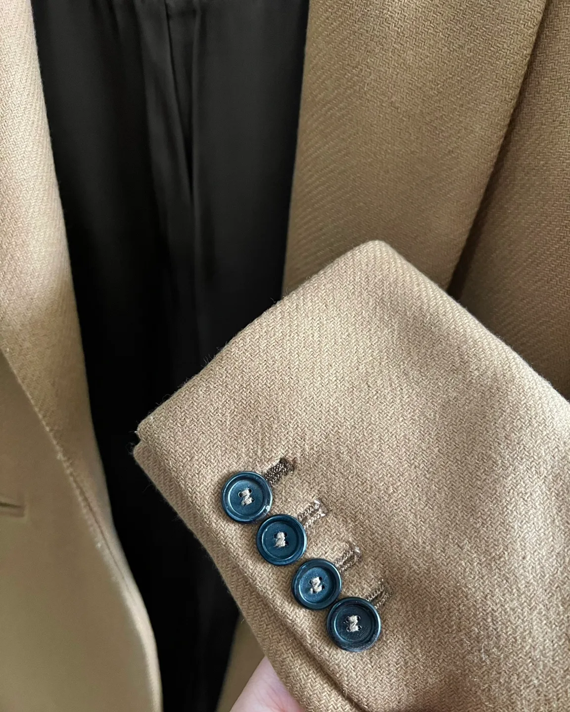 Zara Wool Camel Coat Size Small image indicator(5)