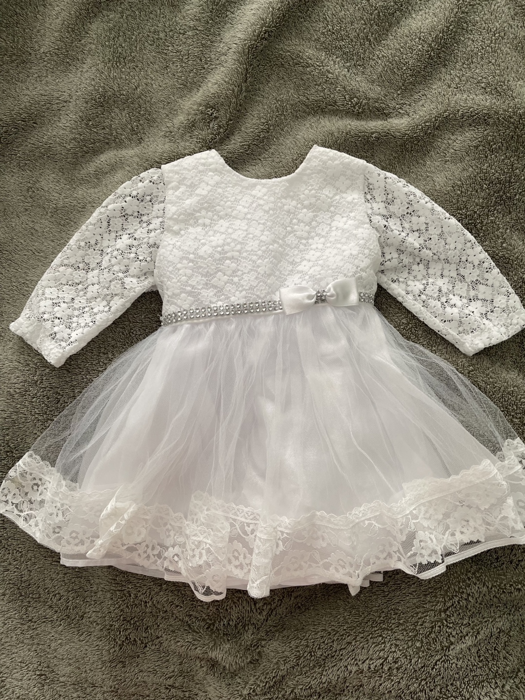 Baby Girl White Lace Dress - photo 2