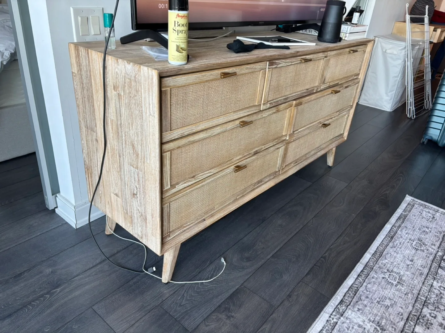 Wooden 7 drawer dresser image indicator(2)