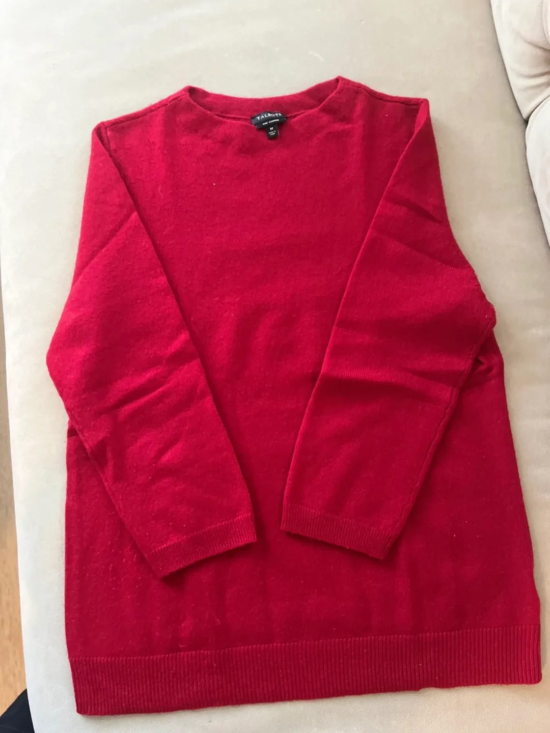Talbots Red Cashmere Sweater image indicator(2)