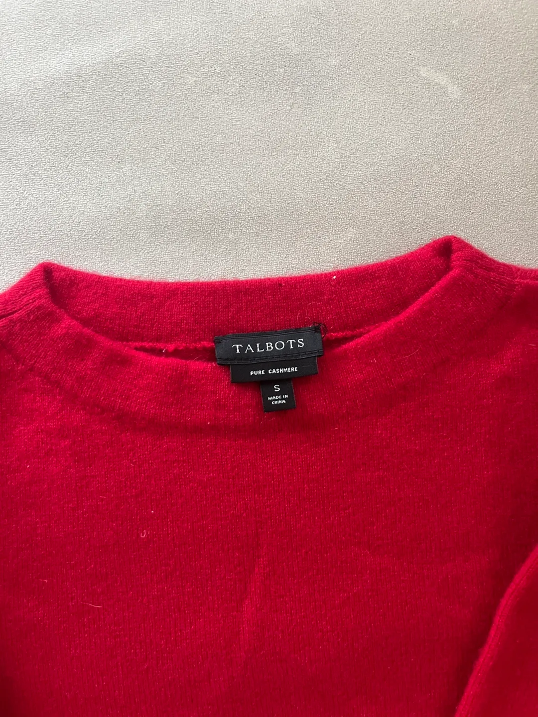 Talbots Red Cashmere Sweater image indicator(3)