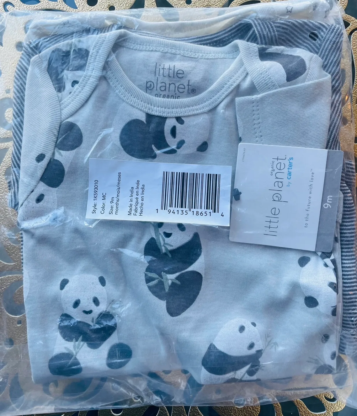Little Planet Organic Baby Bodysuit 3 Pack - 9 Months image indicator(2)