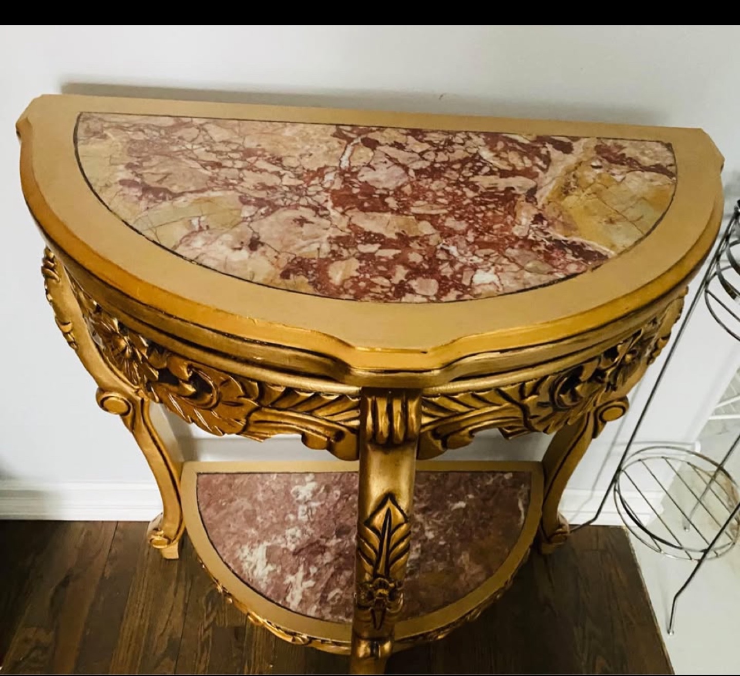 Gold Console Table - photo 3