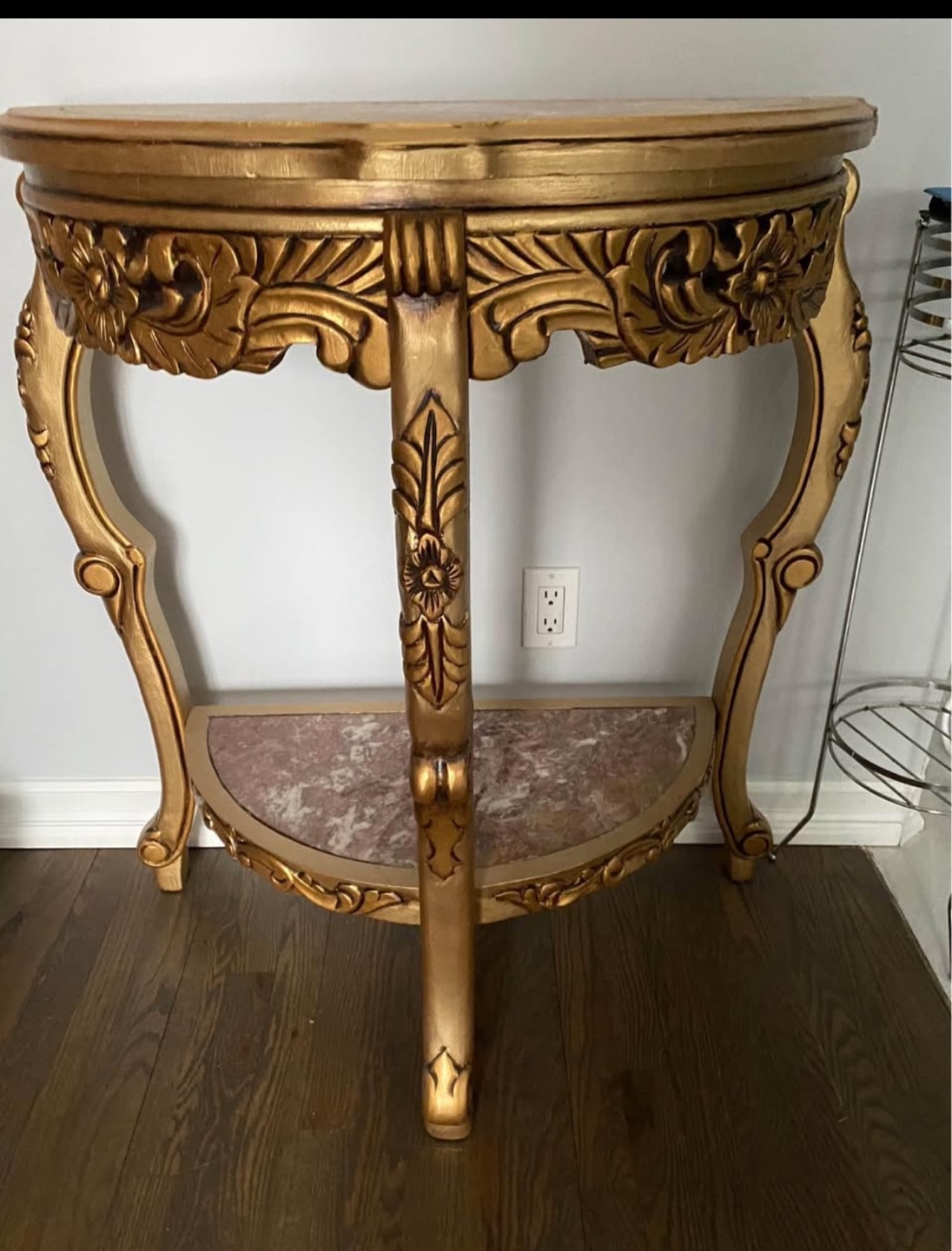Gold Console Table