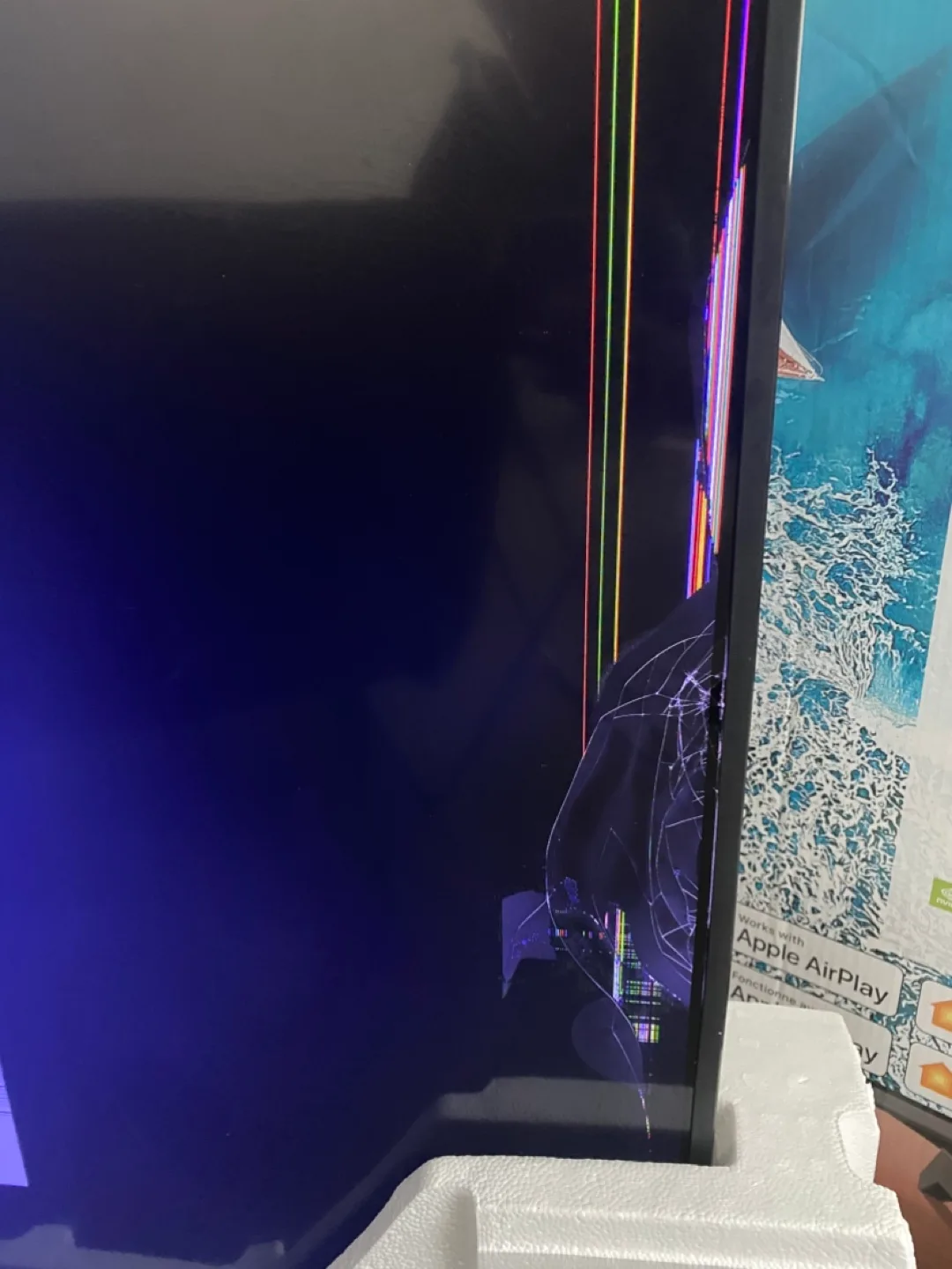 Sharp Aquos 55 inch LED TV for parts image indicator(5)