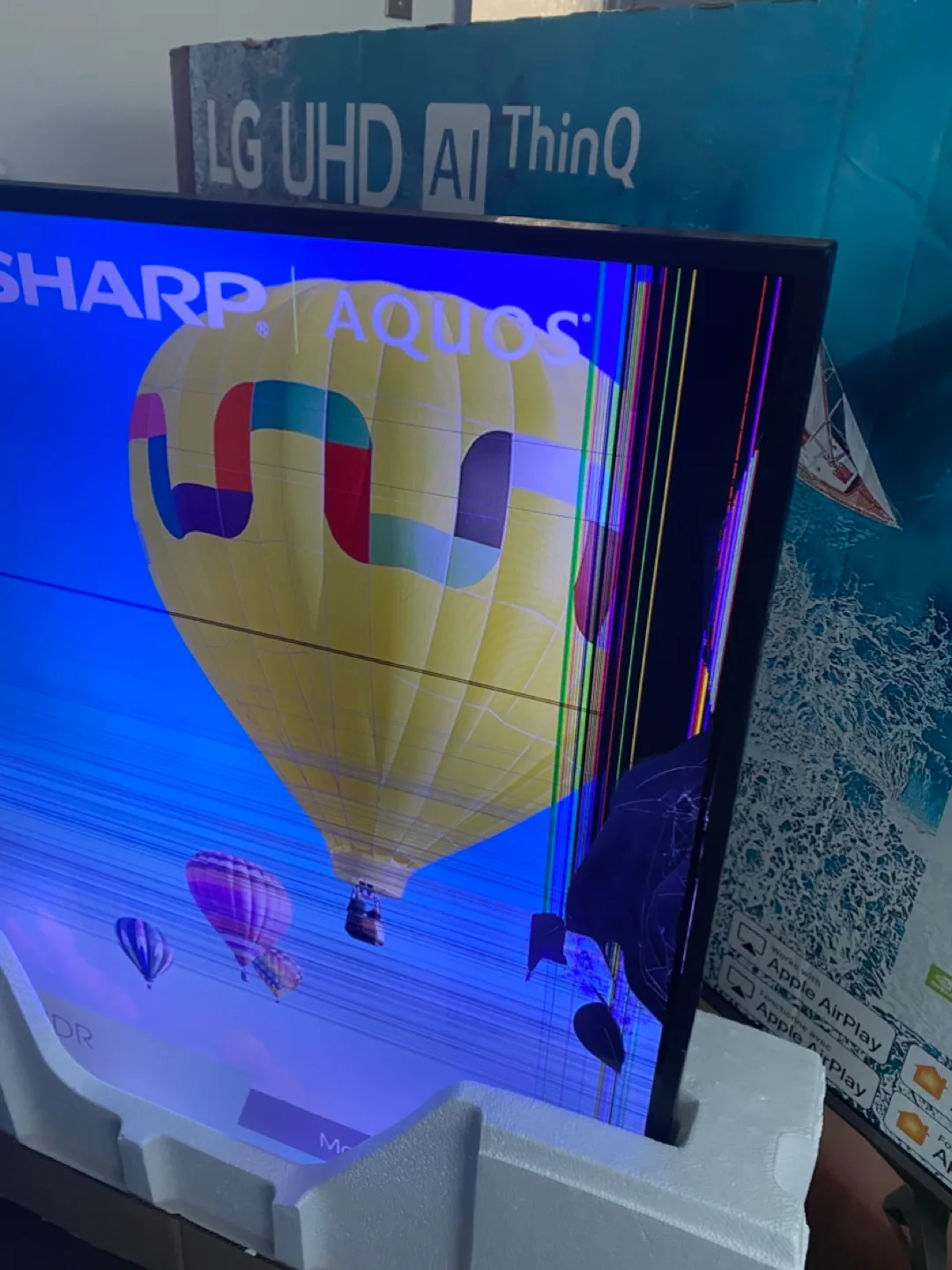 Sharp Aquos 55 inch LED TV for parts image indicator(4)