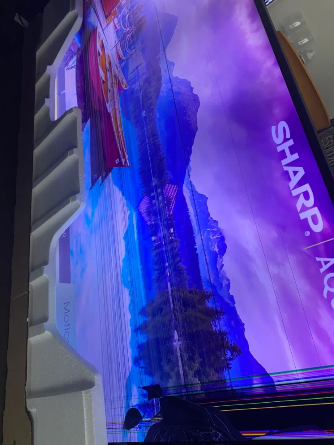 Sharp Aquos 55 inch LED TV for parts image indicator(3)