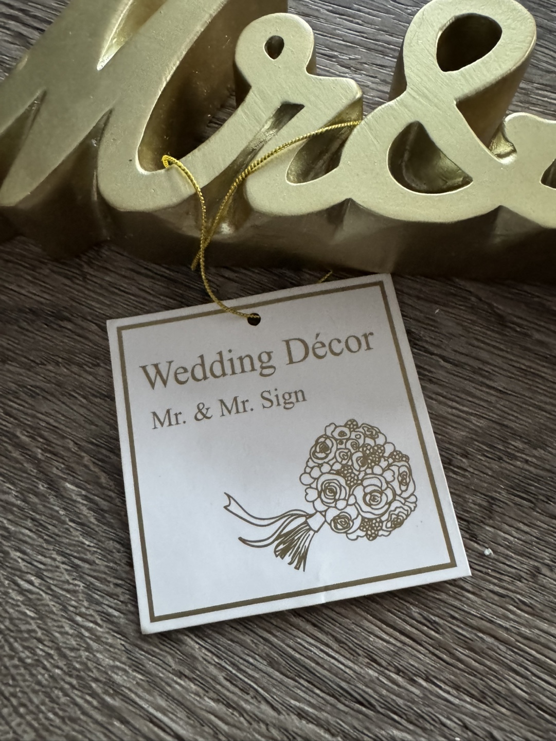 New Mr & Mr Wedding Table Decor Sign - photo 2