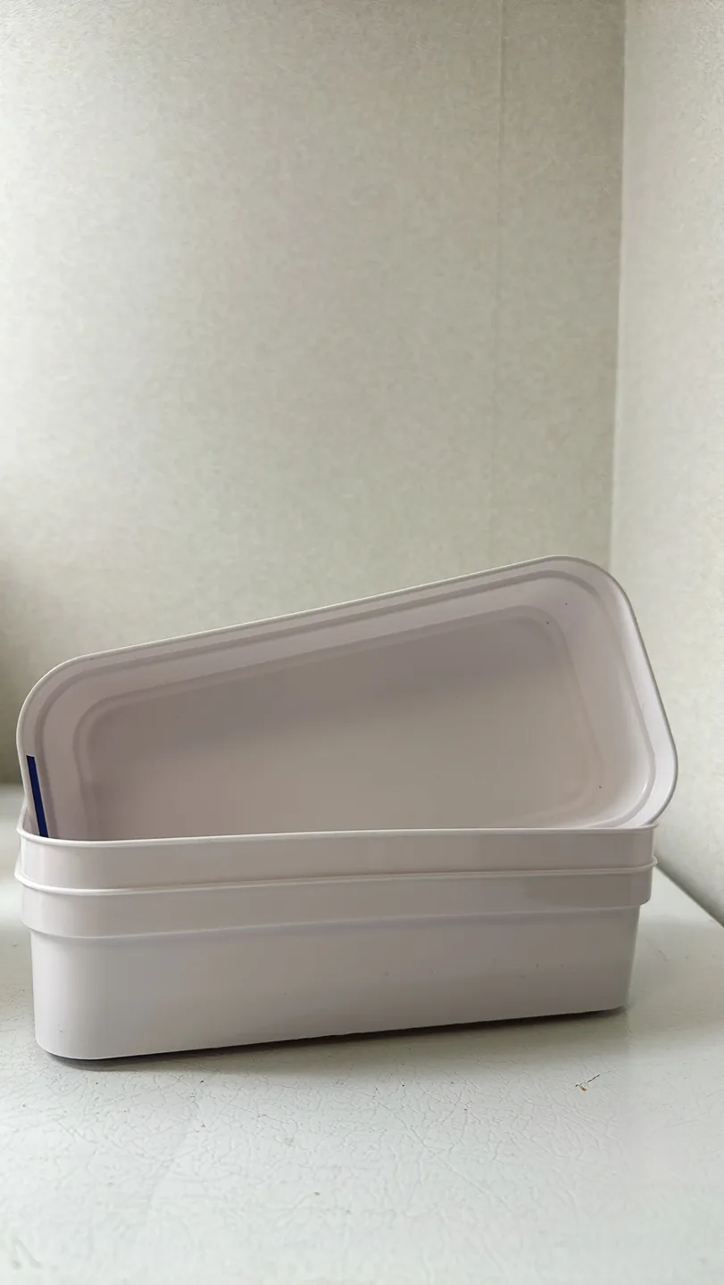 (used) white storage organizer set of 3 #freecycle thumbnail