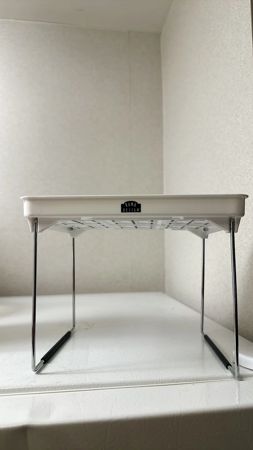 (used) white kitchen/cabinet shelf organizer #freecycle thumbnail