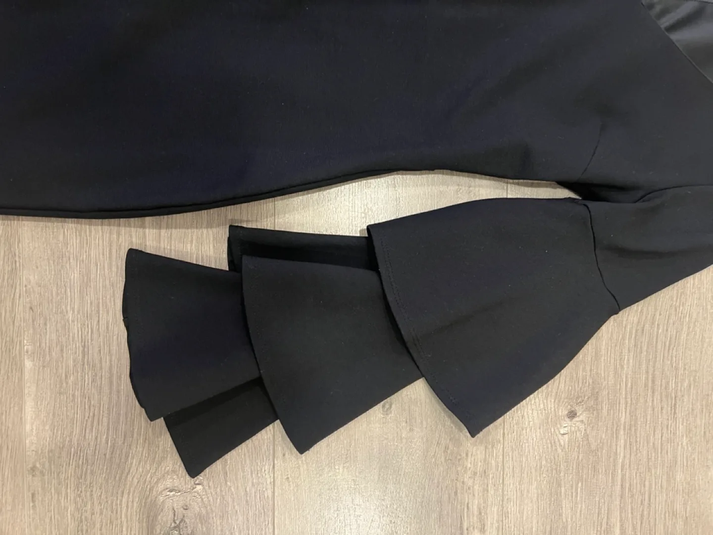 Festive Black Ruffled Sleeve Dress Just Me S / Small image indicator(4)