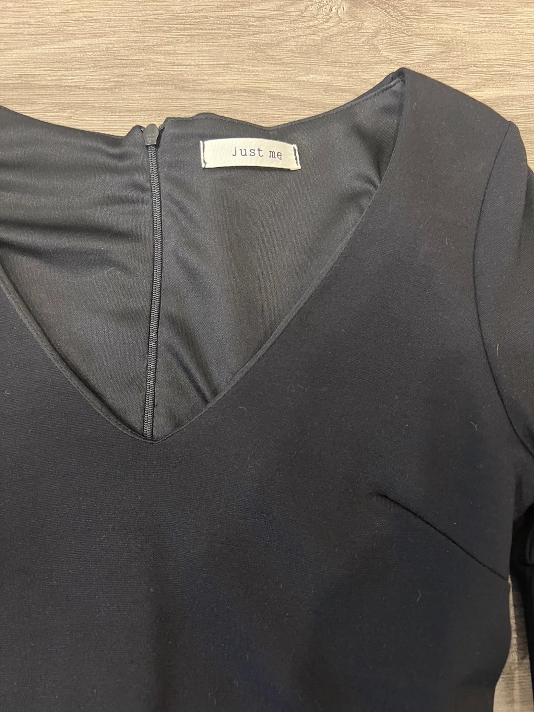 Festive Black Ruffled Sleeve Dress Just Me S / Small image indicator(2)