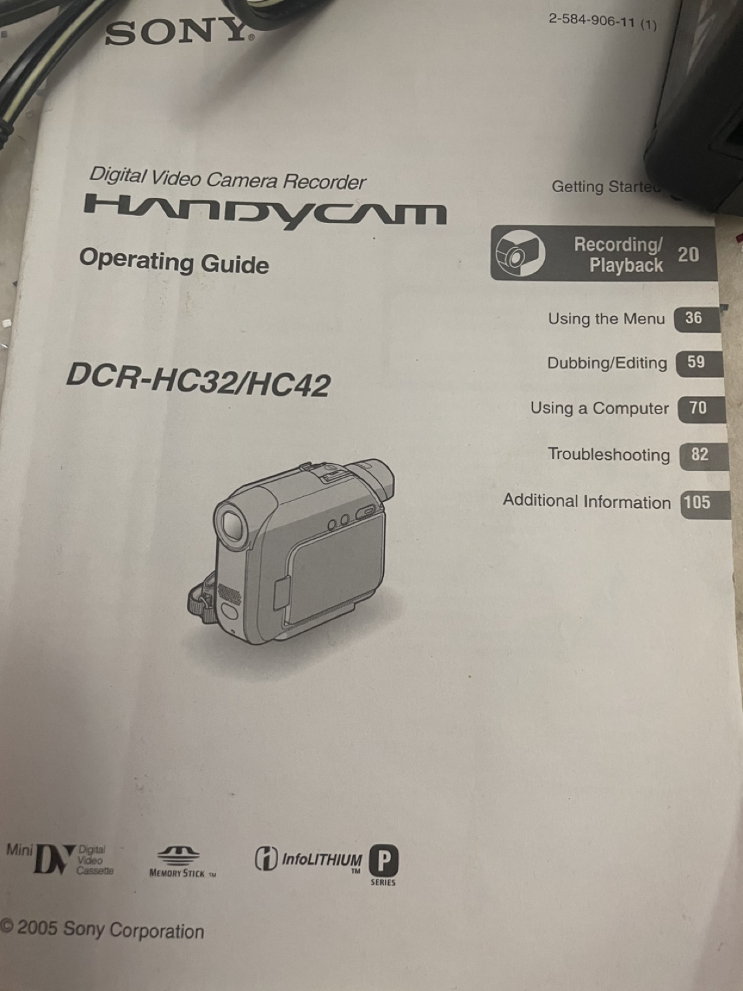 Sony Handycam DCR-HC32/HC42 Digital Video Camera Recorder - photo 3