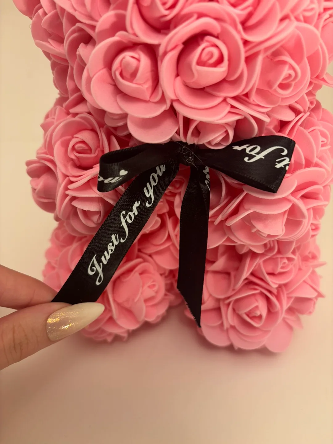 Valentines Pink Rose Bear image indicator(6)