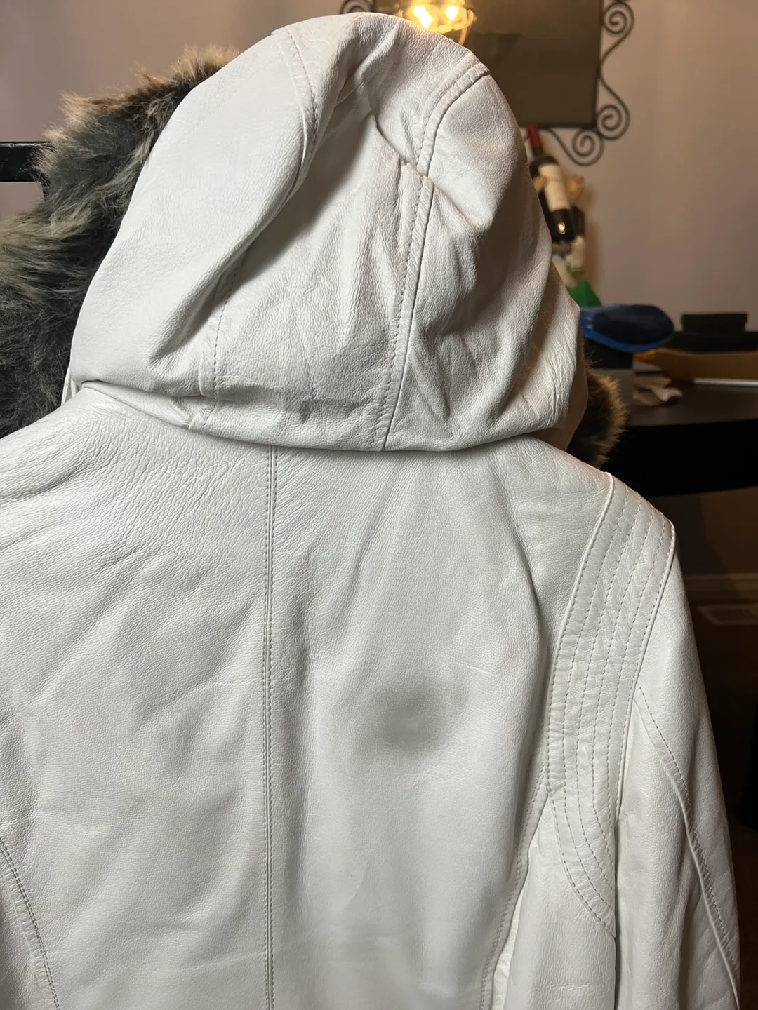 Danier Leather Jacket with Faux Fur Hood image indicator(3)