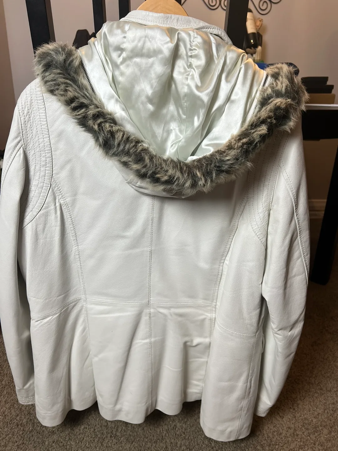 Danier Leather Jacket with Faux Fur Hood image indicator(5)