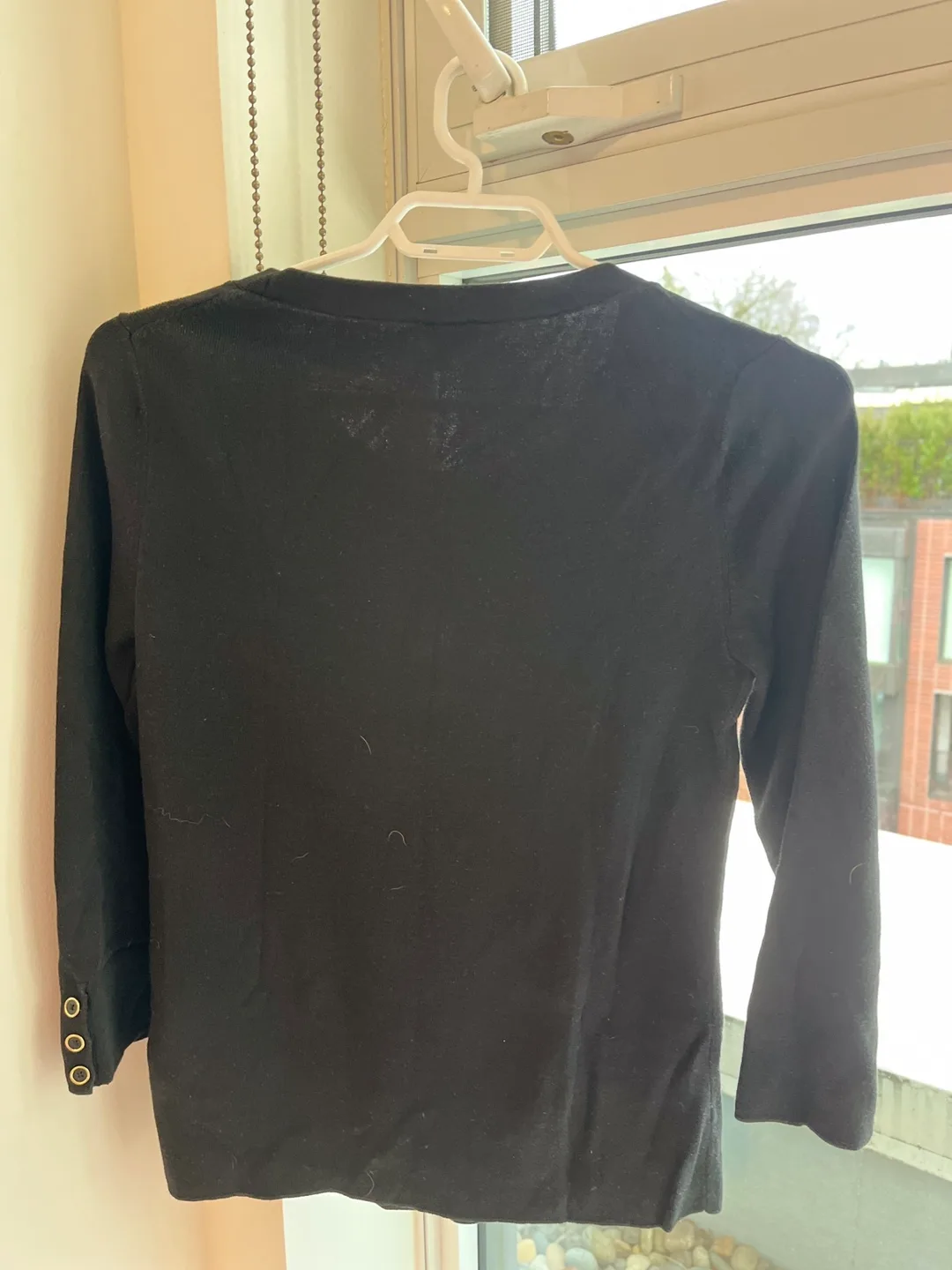 Talbots Black 3/4 Sleeve Sweater image indicator(2)