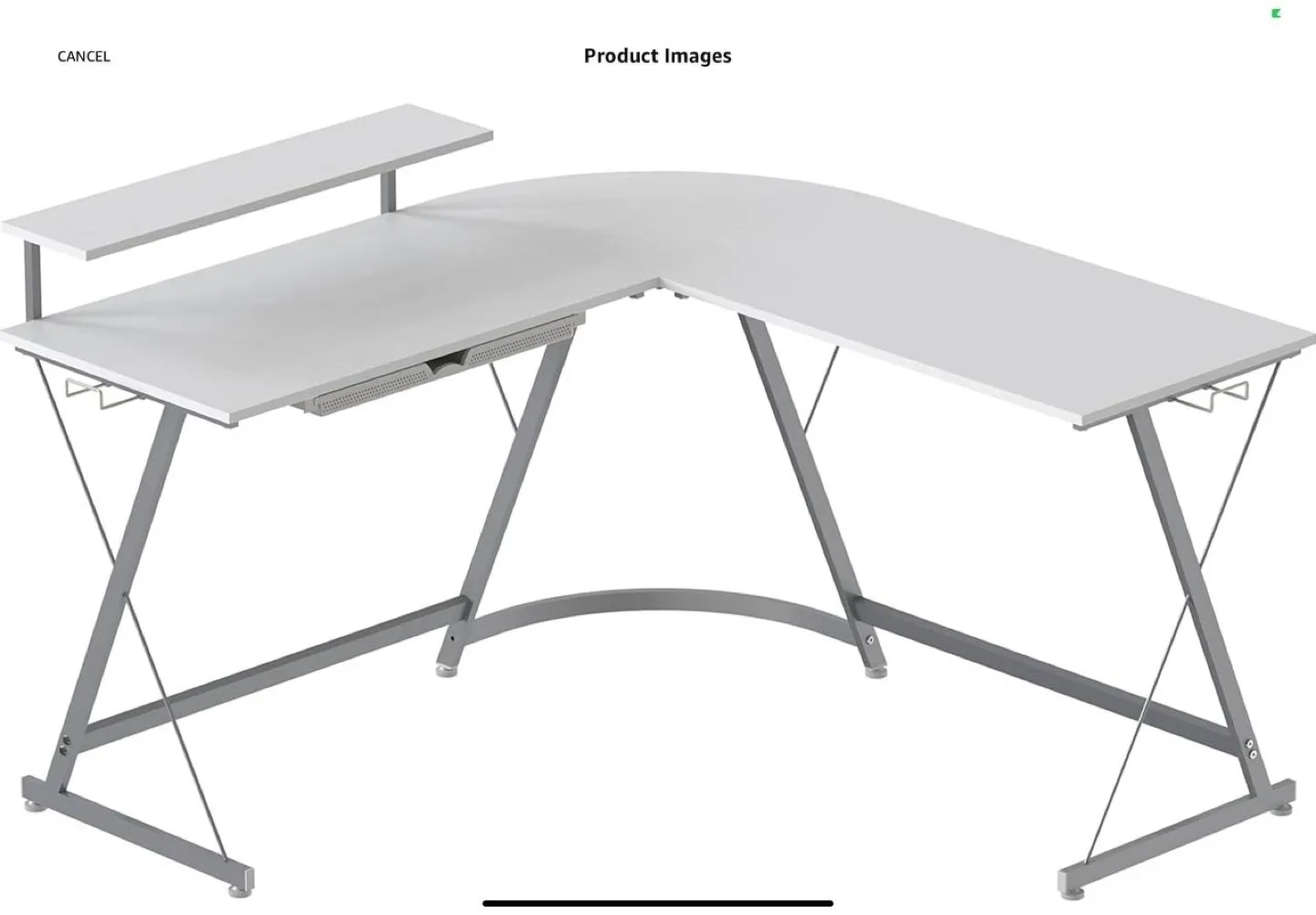 FREE WORK DESK!!! Corner Desk with Shelf for Sale image indicator(8)