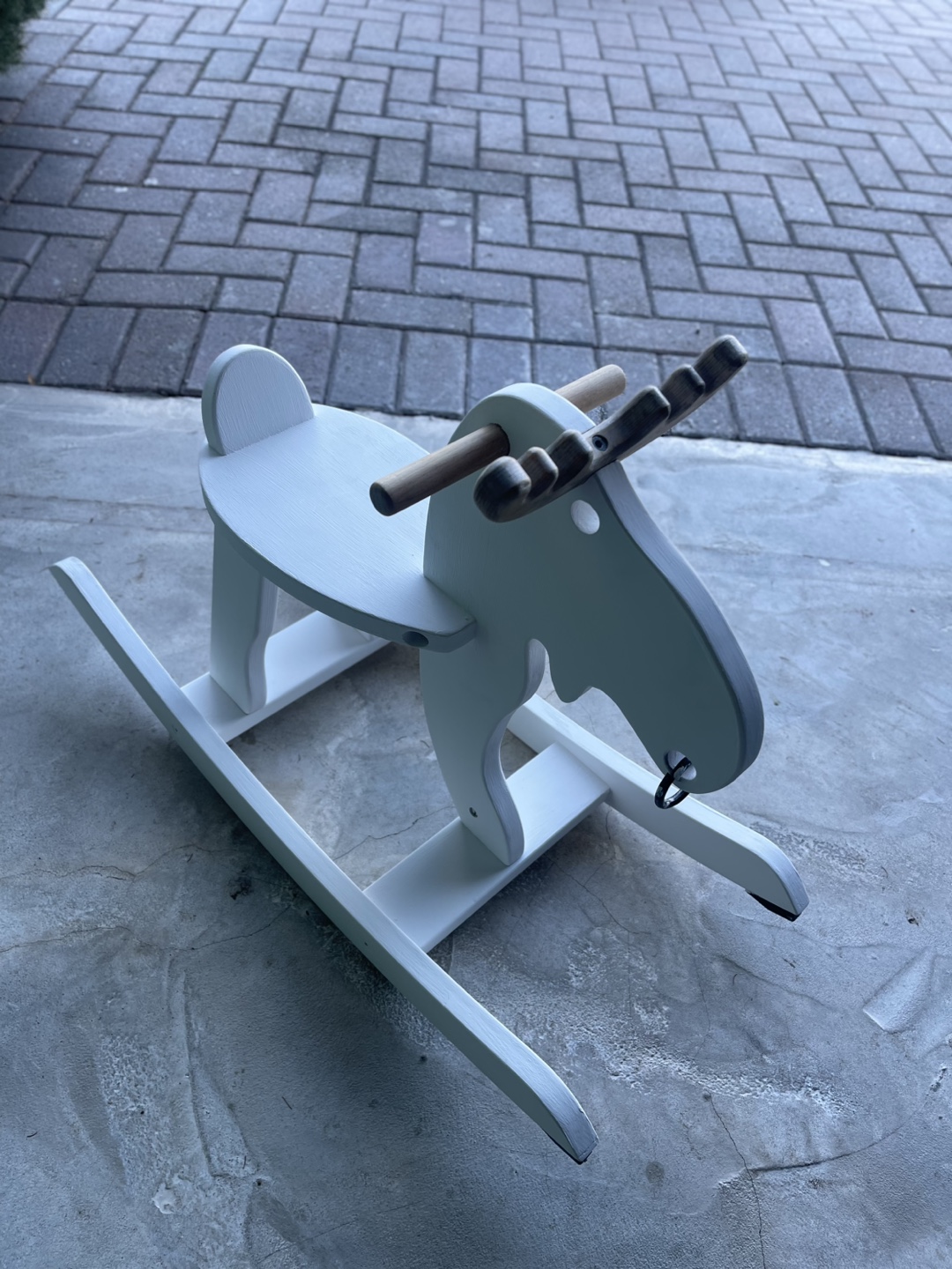 Wooden Rocking Moose & High Chair Set - photo 4