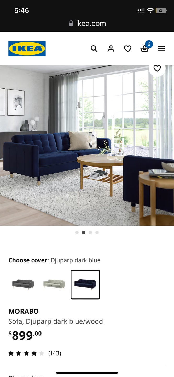 IKEA Grey Sofa - photo 2
