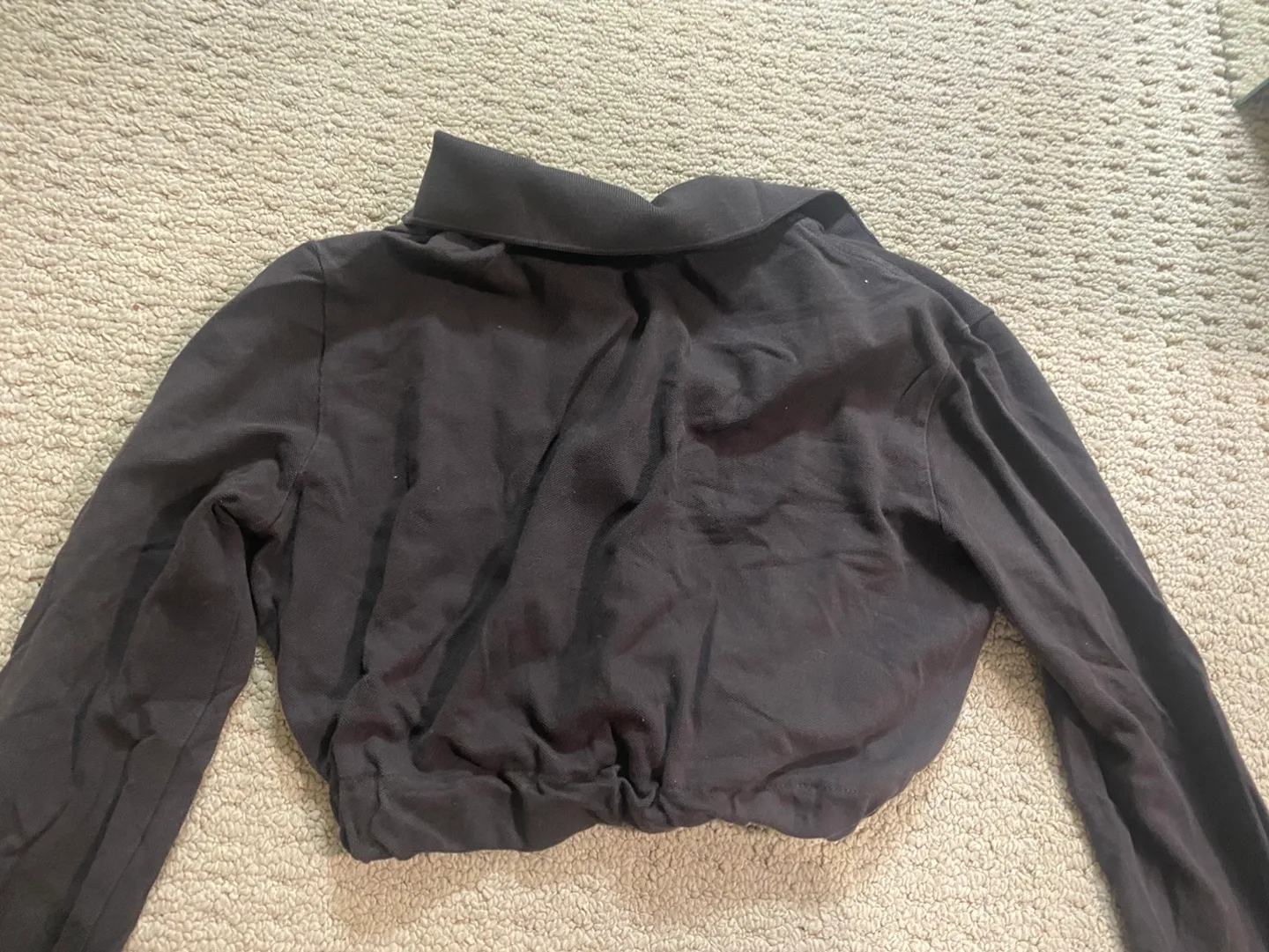 Lacoste Brown Cropped Long Sleeve Jumper image indicator(6)