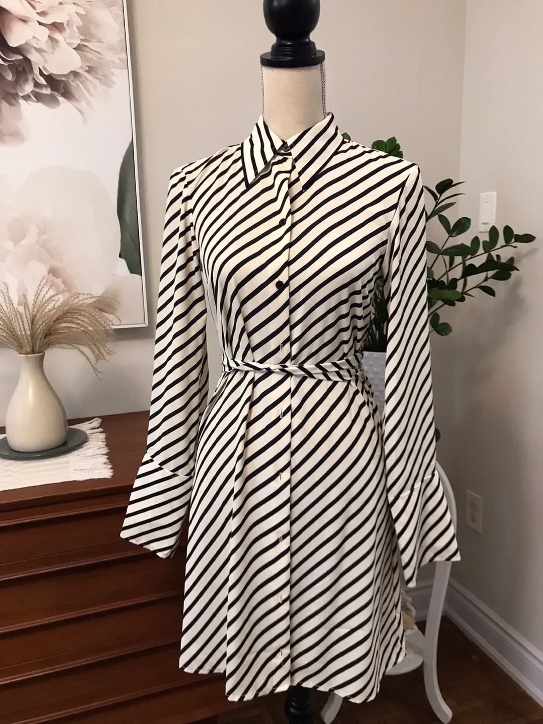 Striped Button Up Dress image indicator(3)