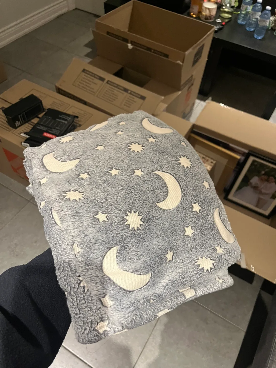 Glow in the dark plush blanket thumbnail