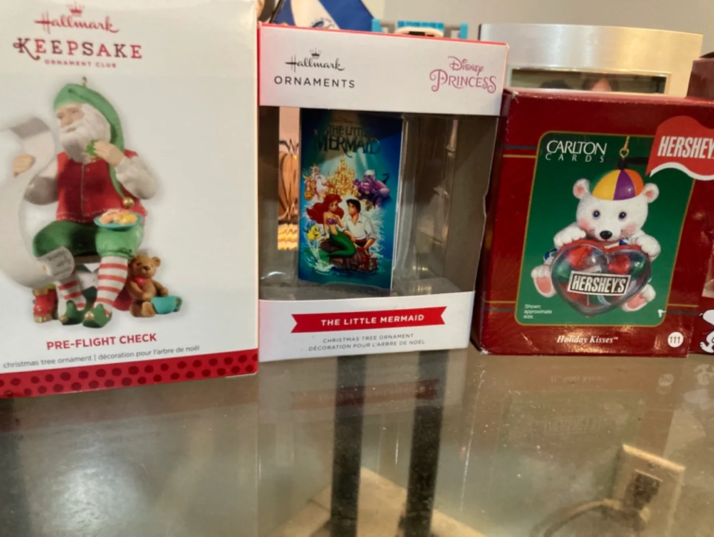 Lot of Hallmark and Other Christmas Ornaments image indicator(3)
