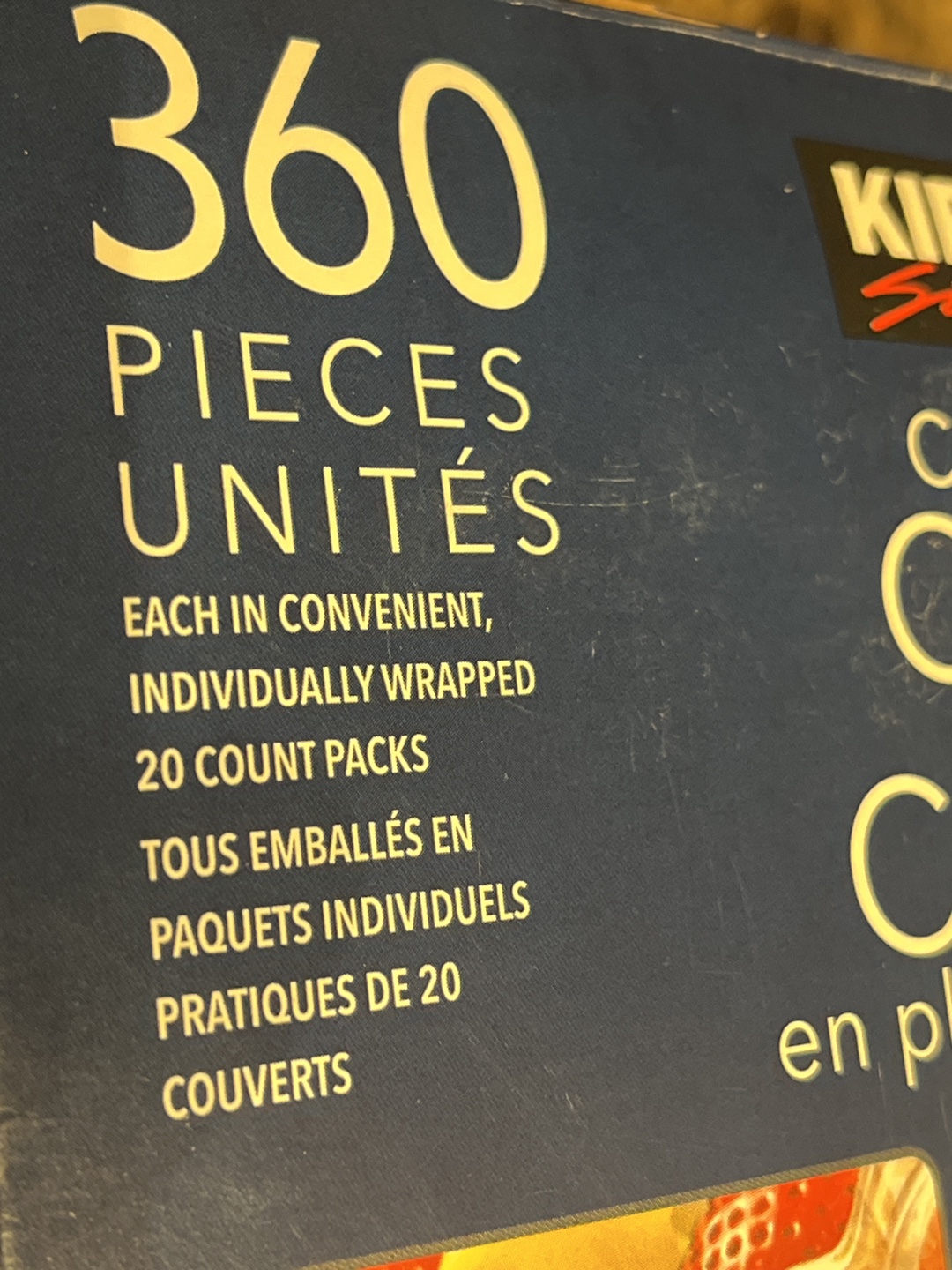 Kirkland Signature Crystal Clear Cutlery - 360 Pieces - photo 2