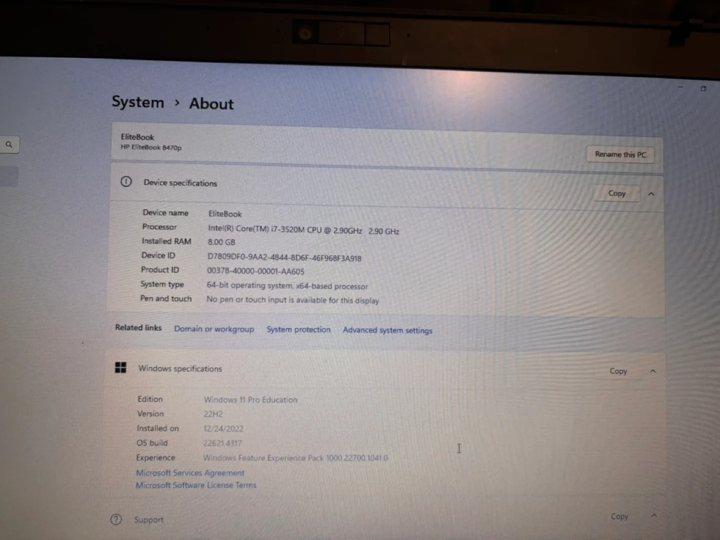 HP Elitebook 8470p Laptop image indicator(4)
