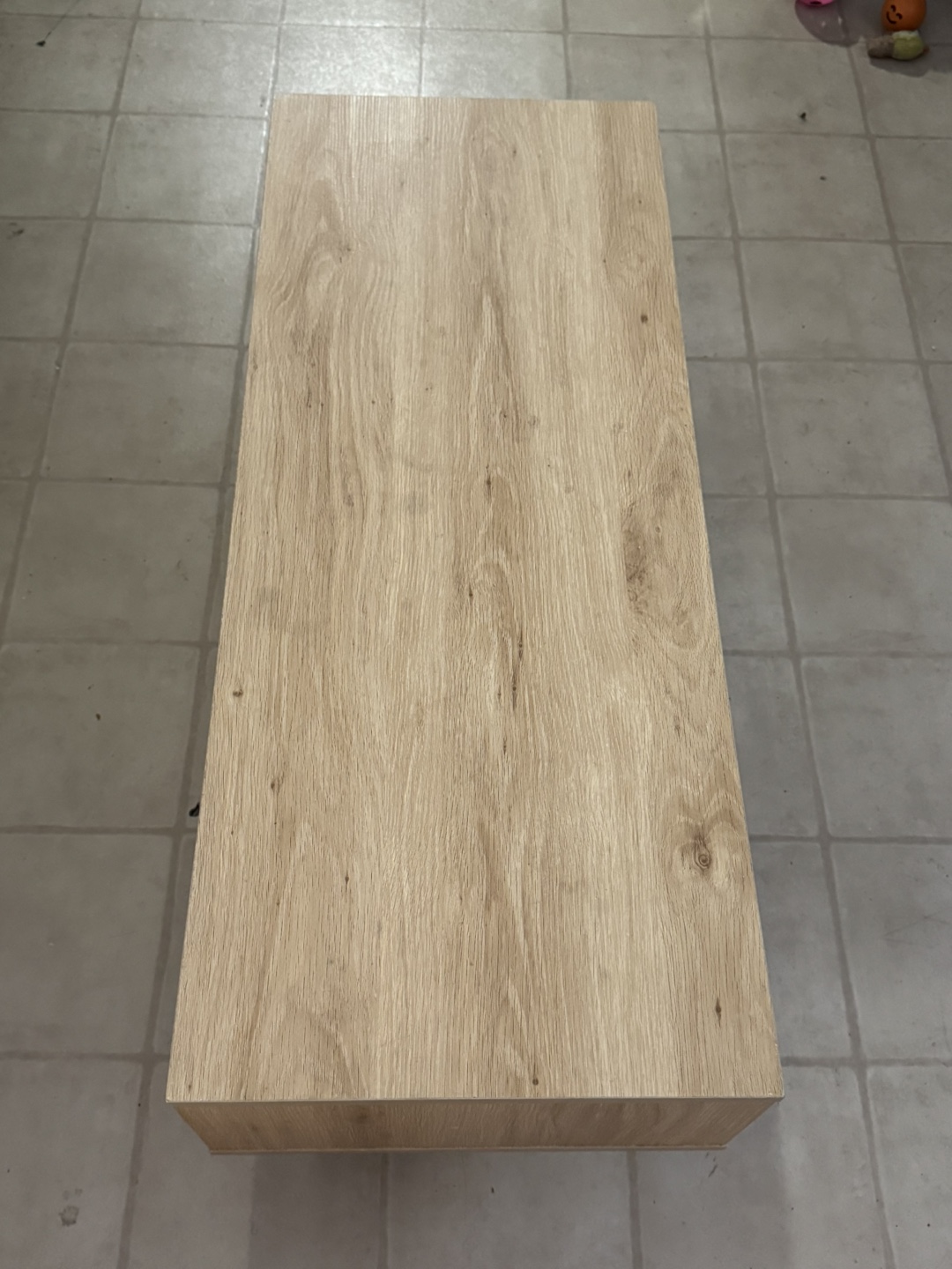 Wood Coffee Table with Black Metal Legs - photo 2