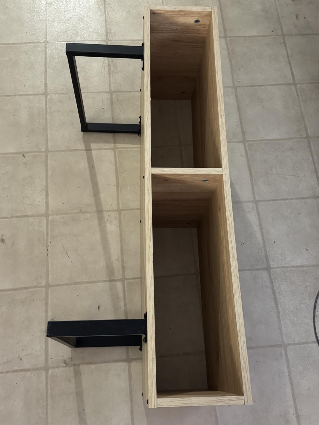 Wood Coffee Table with Black Metal Legs - photo 3