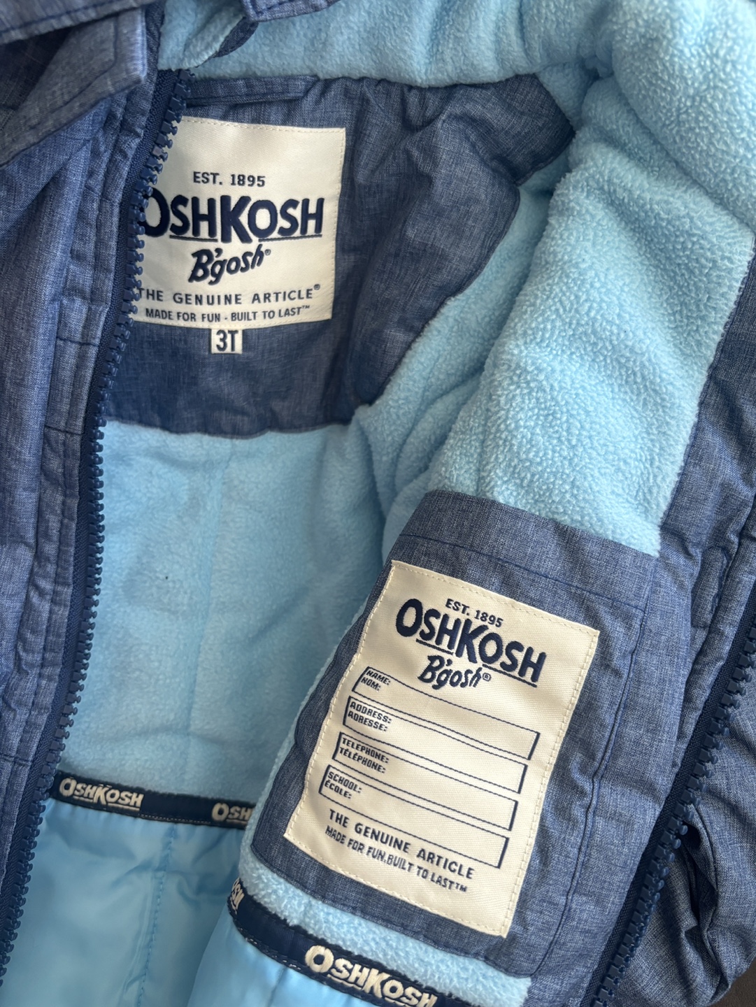 3t snow jacket