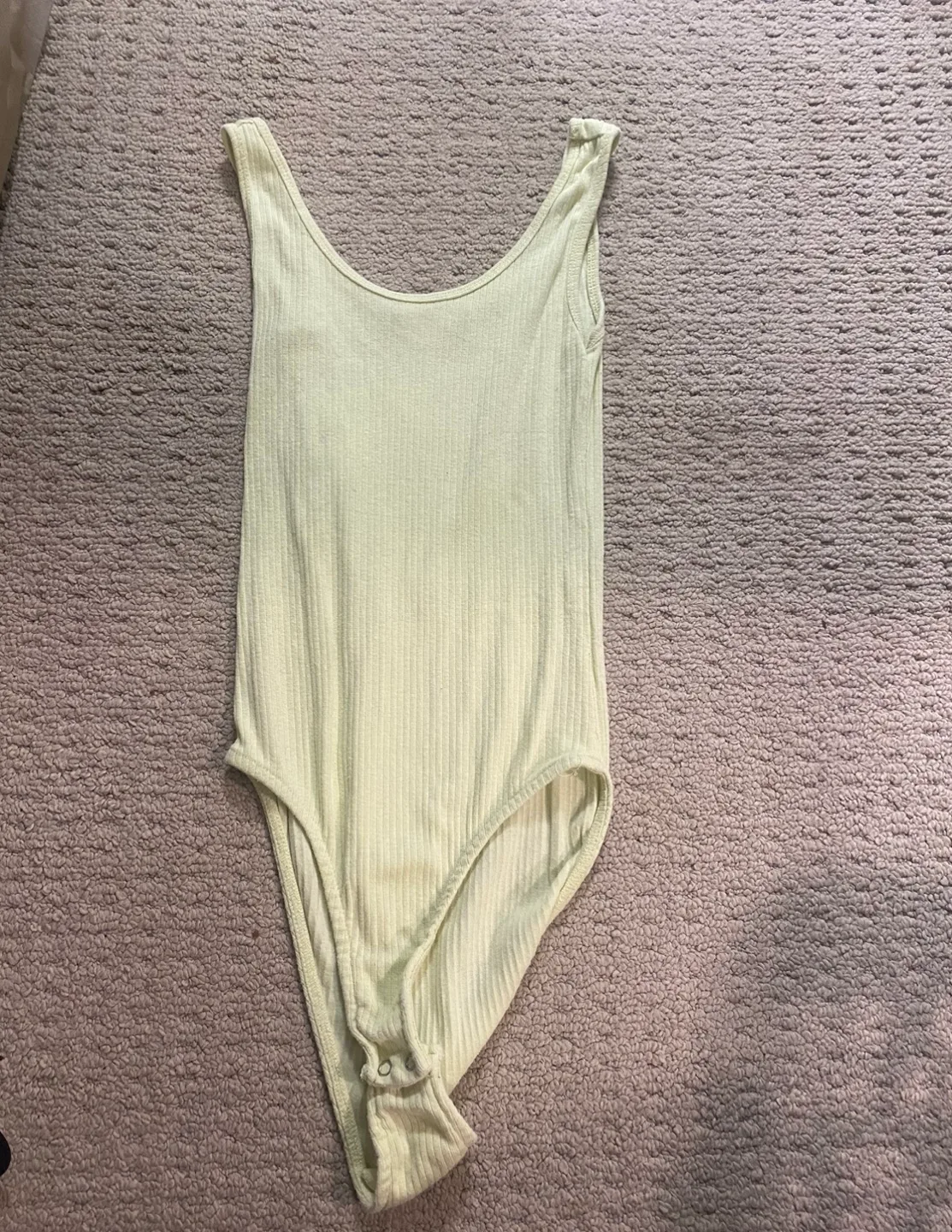 Yellow Ribbed Bodysuit image indicator(2)