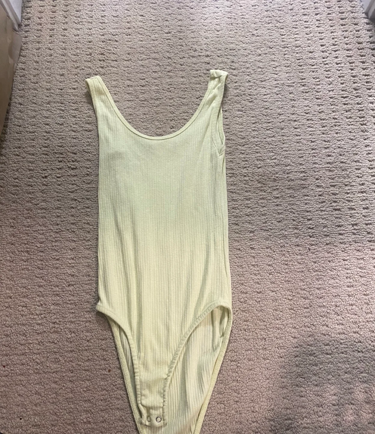 Yellow Ribbed Bodysuit image indicator(3)
