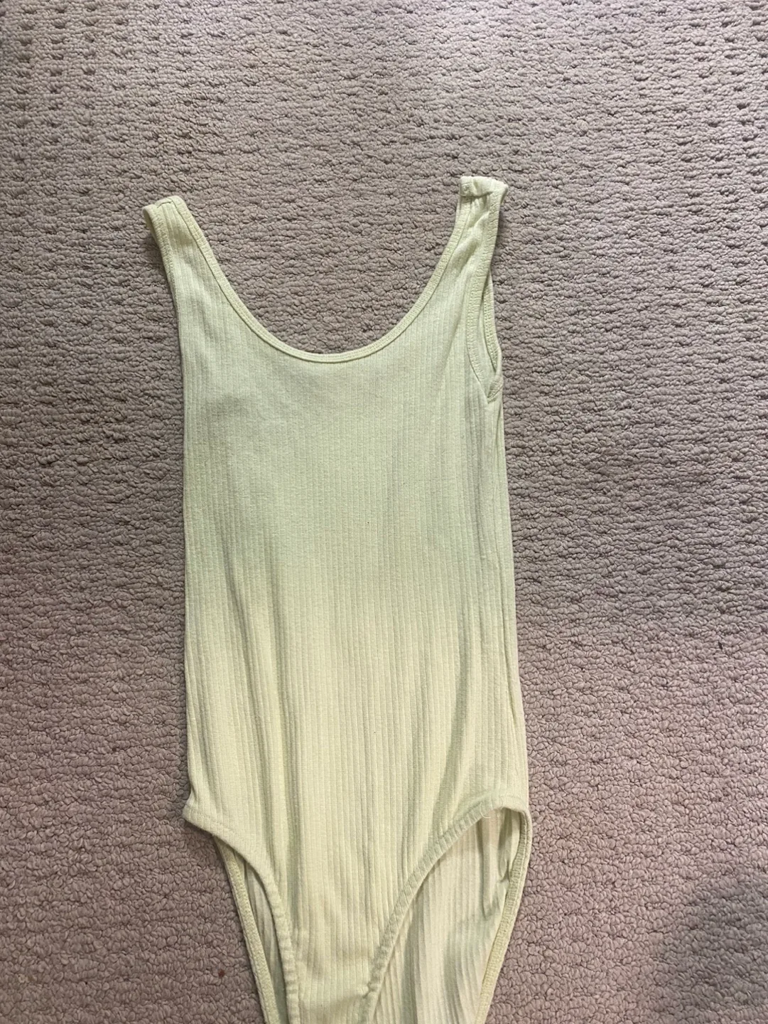 Yellow Ribbed Bodysuit image indicator(4)
