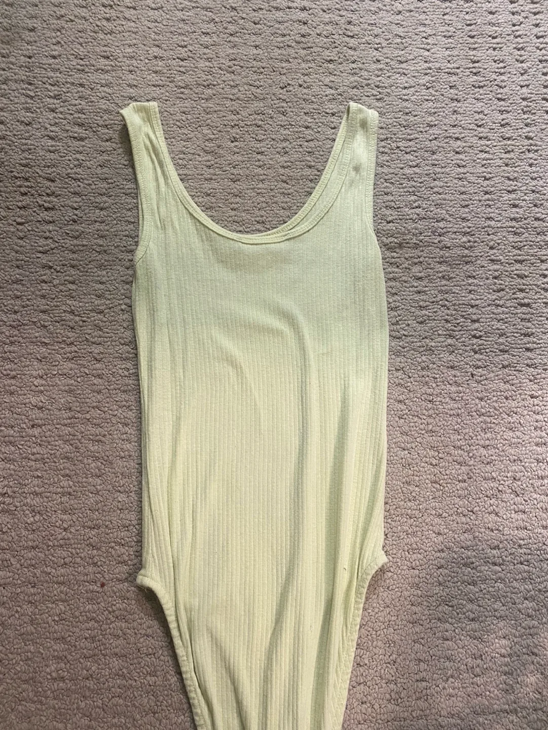 Yellow Ribbed Bodysuit image indicator(5)