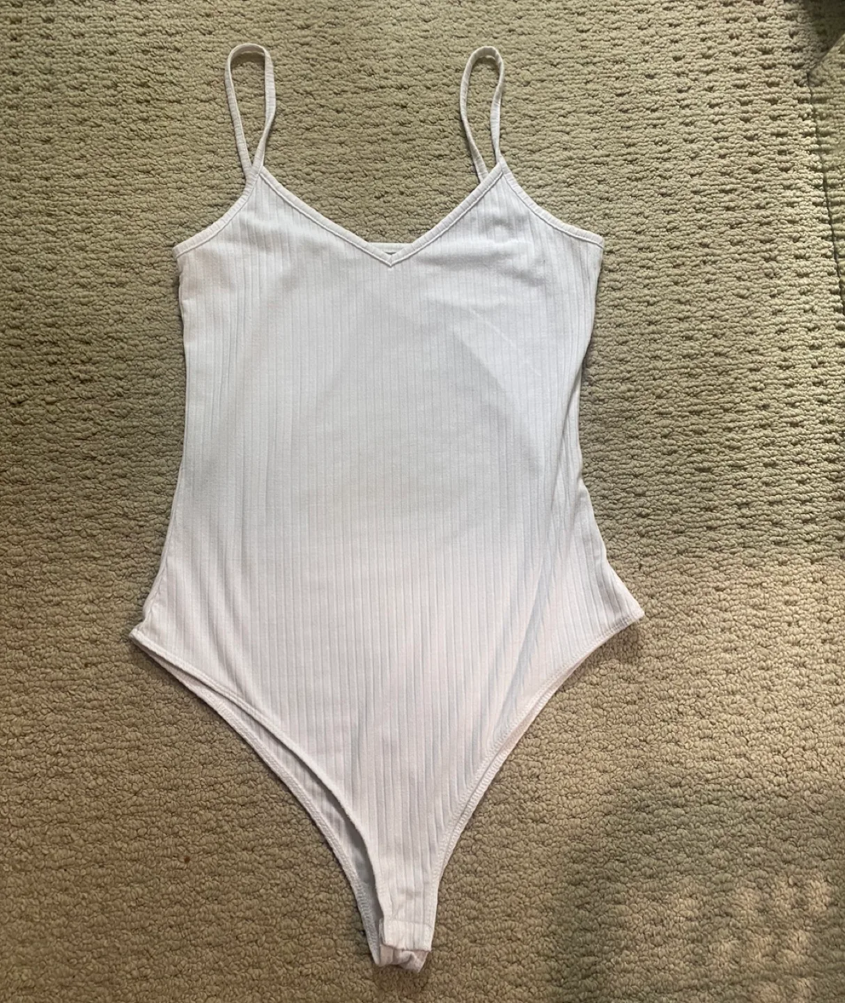 White Ribbed Bodysuit image indicator(2)