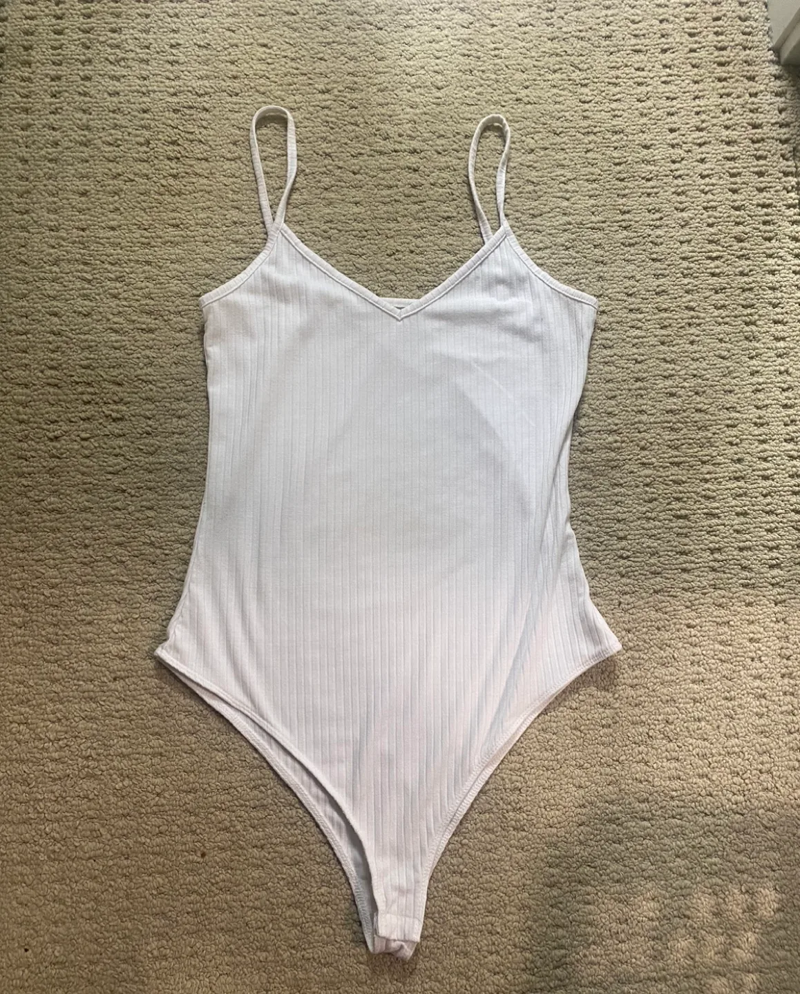 White Ribbed Bodysuit image indicator(3)