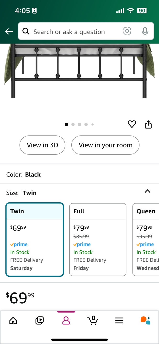 Twin Metal Bed Frame - photo 2