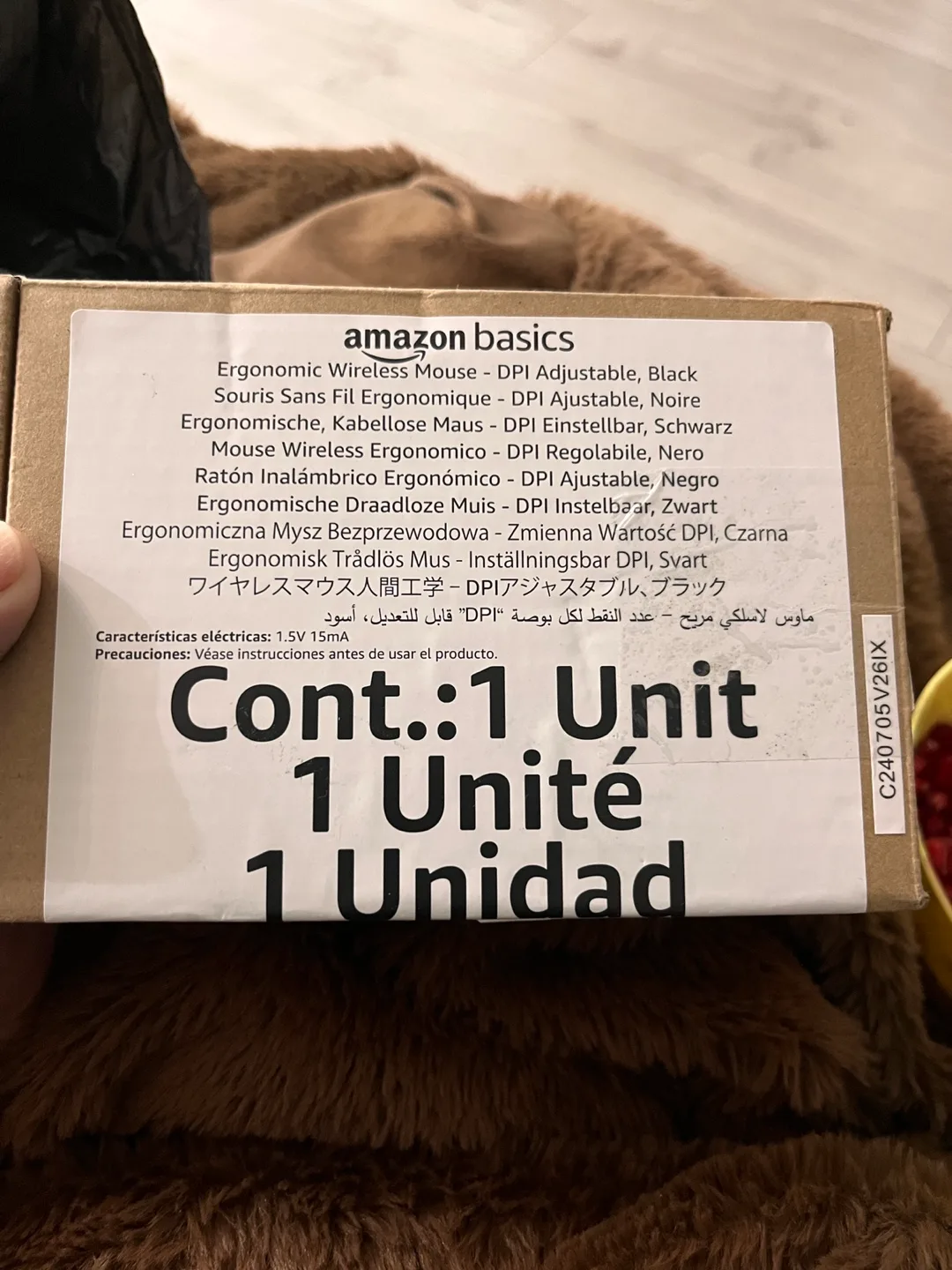 AmazonBasics Wireless Mouse - DPI Adjustable - Black image indicator(2)